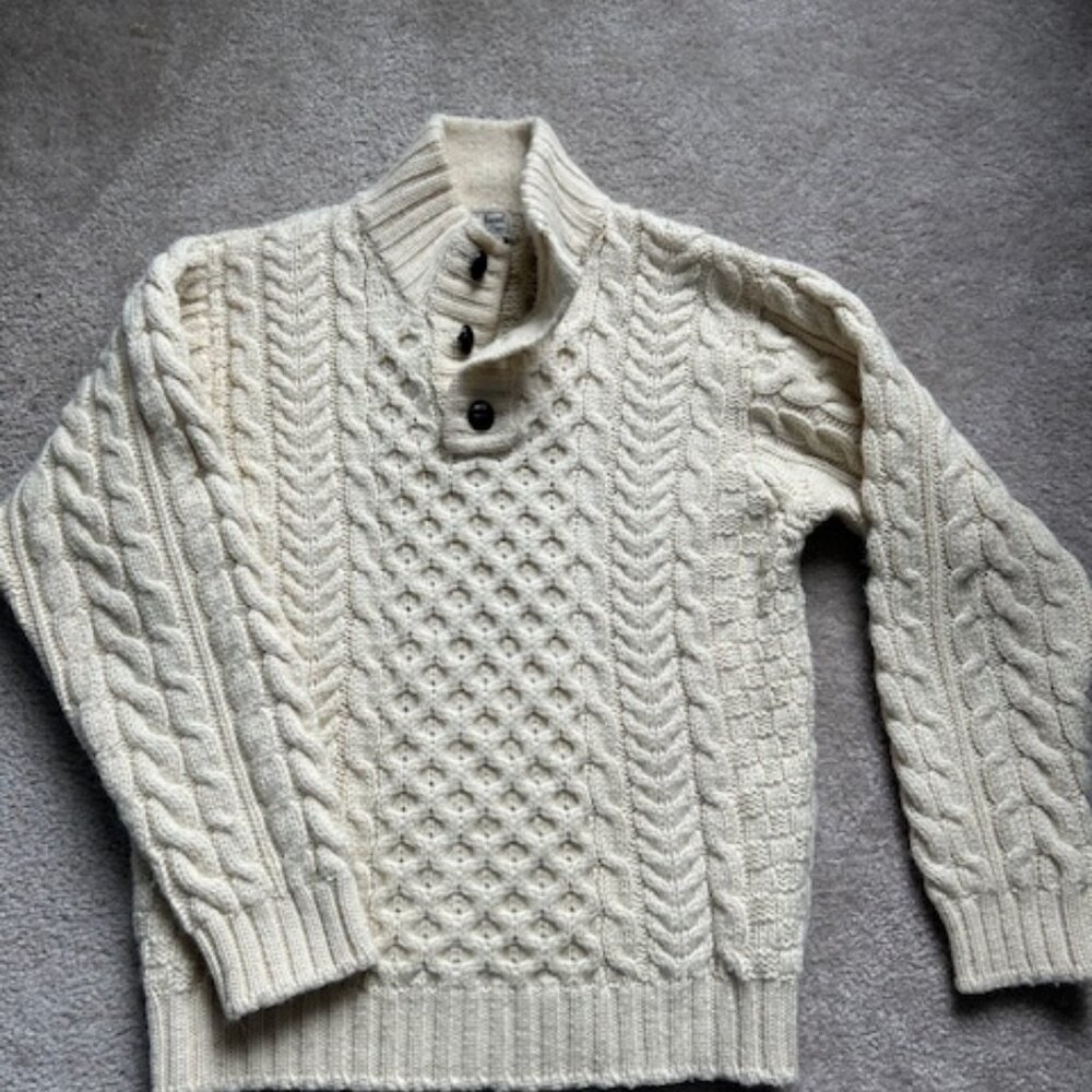 L.L. Bean Wool Fisherman's Sweater